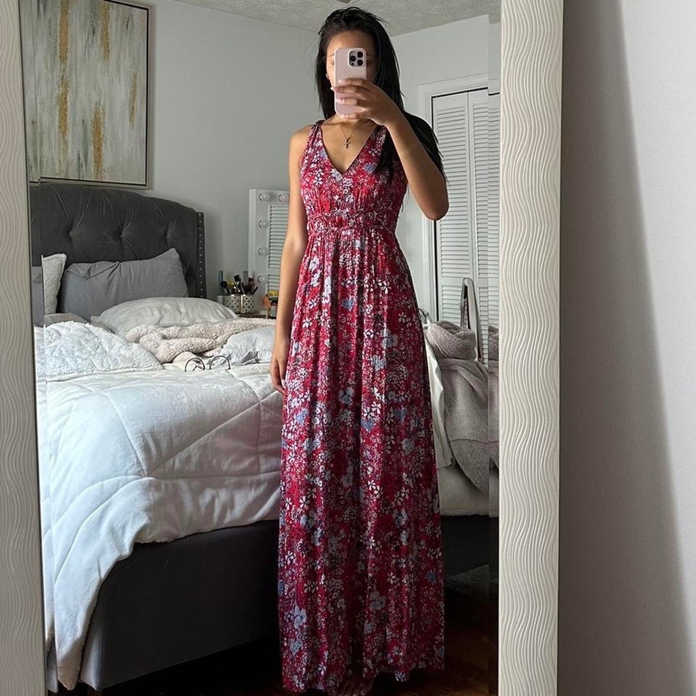 Floral Print Maxi Dress